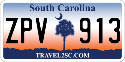 SC license plate ZPV913