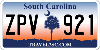 SC license plate ZPV921