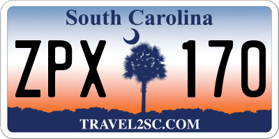 SC license plate ZPX170