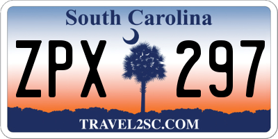 SC license plate ZPX297