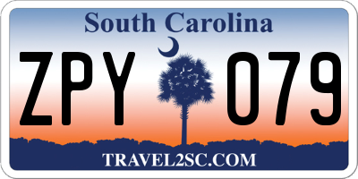 SC license plate ZPY079
