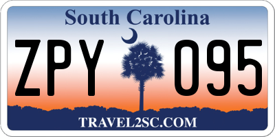 SC license plate ZPY095