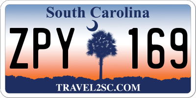 SC license plate ZPY169