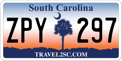 SC license plate ZPY297