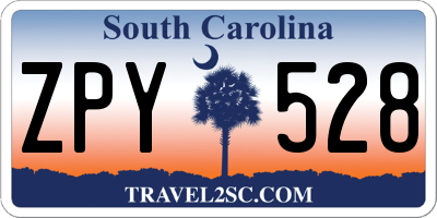 SC license plate ZPY528