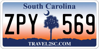 SC license plate ZPY569