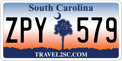 SC license plate ZPY579