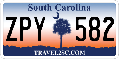 SC license plate ZPY582