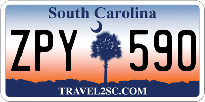 SC license plate ZPY590