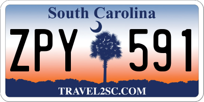 SC license plate ZPY591