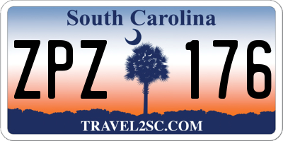 SC license plate ZPZ176