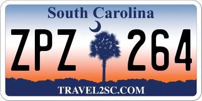SC license plate ZPZ264