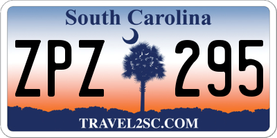 SC license plate ZPZ295