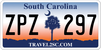 SC license plate ZPZ297