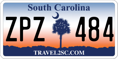 SC license plate ZPZ484