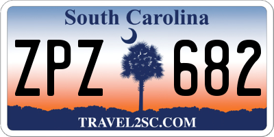 SC license plate ZPZ682