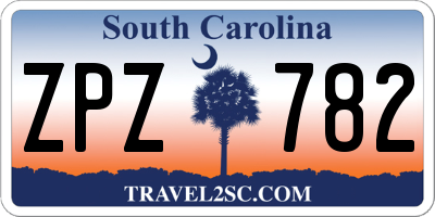 SC license plate ZPZ782