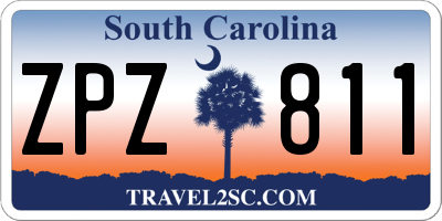 SC license plate ZPZ811