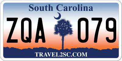 SC license plate ZQA079
