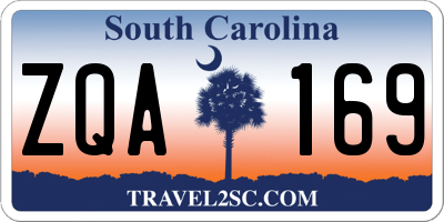 SC license plate ZQA169