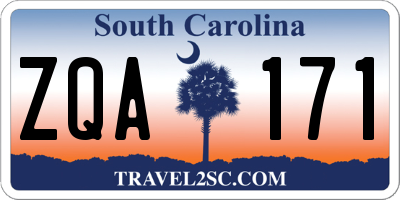 SC license plate ZQA171