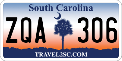 SC license plate ZQA306