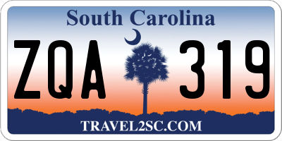 SC license plate ZQA319