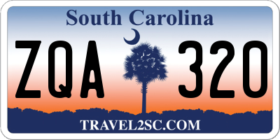 SC license plate ZQA320