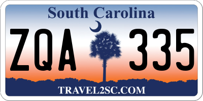 SC license plate ZQA335