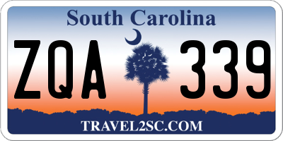 SC license plate ZQA339