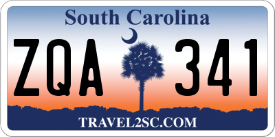 SC license plate ZQA341