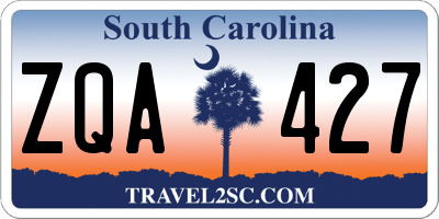 SC license plate ZQA427