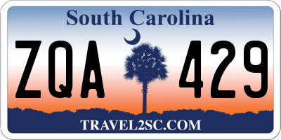 SC license plate ZQA429