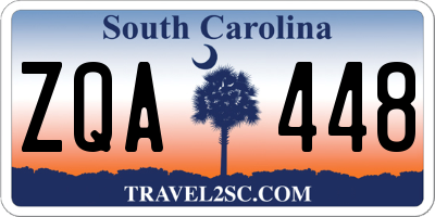 SC license plate ZQA448