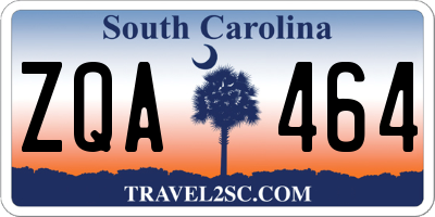 SC license plate ZQA464