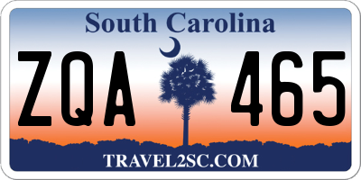 SC license plate ZQA465