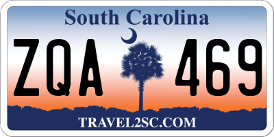 SC license plate ZQA469