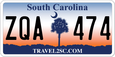 SC license plate ZQA474