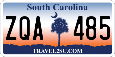 SC license plate ZQA485