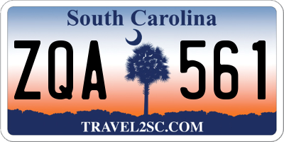 SC license plate ZQA561