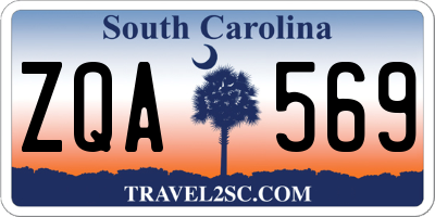 SC license plate ZQA569