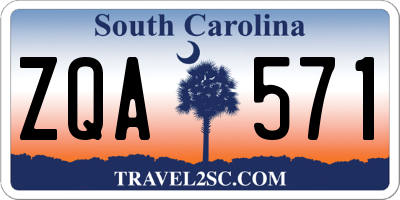 SC license plate ZQA571