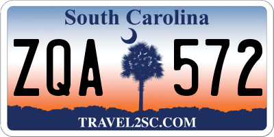 SC license plate ZQA572