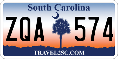 SC license plate ZQA574