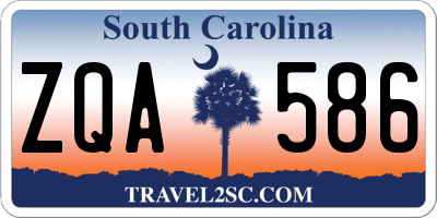 SC license plate ZQA586