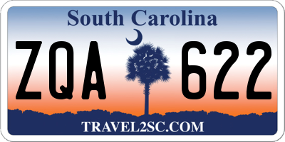SC license plate ZQA622