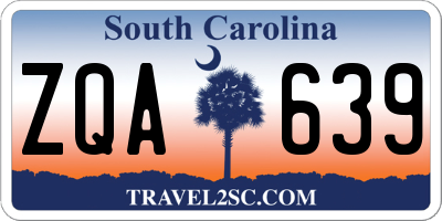 SC license plate ZQA639