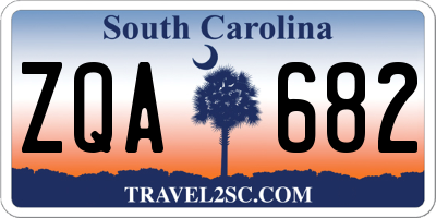 SC license plate ZQA682
