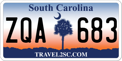 SC license plate ZQA683