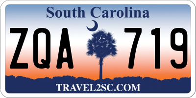 SC license plate ZQA719